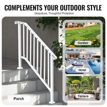 White Retro Arch Outdoor for Seniors Porch Deck Handrails for Style 2