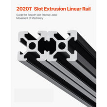 0.19 In Aluminum Extrusion Anodized Linear Rail T Slot 1200 mm 2020-120-4 (Pack of 4)