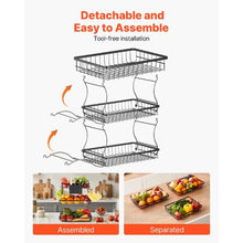 3 Layers Fruit Basket Bow  Stand Holder for Kitchen SYB-220