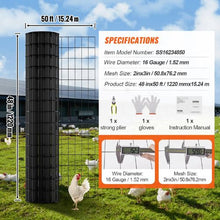 48 Inch x 50' Ft 16 Gauge Chicken Wire Fence Roll Chicken Coop Barrier Rabbit Snake Fences Poultry Enclosures Galvanized Wire Mesh Roll SS16234850