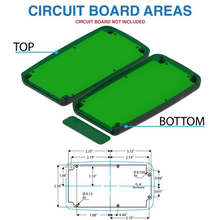 Mother Board Fixing Storage Box Translucent Green ,Hand Held Enclosure With Removable End Panel H65TRGR