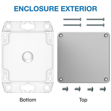 4.36" X 1.38" X 3.15"Plastic Box Enclosure With Flang RBF33P06G08C