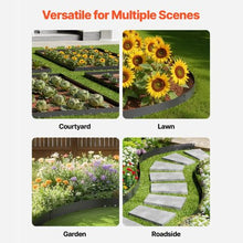 39 x 5 Inch Black Rust-Resistant Garden Edging Border Steel Landscape Edging ZY-39X5-5Black (Pack of 5)
