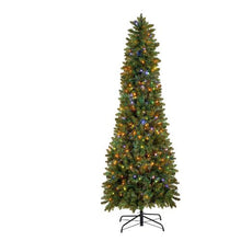 Prelit Fir Wood Artificial Christmas Tree Xmas with 240 Colorful LED and 11 Lighting Modes Decoration (6FT)