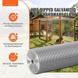 48 Inch x 100 Ft Chicken Wire Fencing wire and  19 Gauge Galvanized Wire Mesh Roll SS121248100G