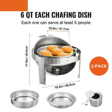 6-Qt Deep Commercial Table Pan For Catering Storage Food DT-C1101(Pack of 2)