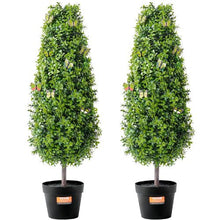 36 Inch Artificial Boxwood Topiary Tree for Home Decor Indoor/Outdoor