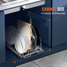 12.5 Inch Pan and Pot Rack Dividers Steel Lid Holder for Kitchen CH-HGGJ03