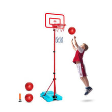 3-8 -Ages Adjustable Kids Basketball Hoop, Portable Indoor/Outdoor Toy for Kids