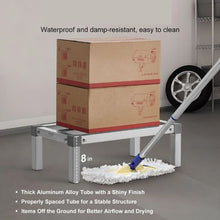 24 x 14” Aluminum Dunnage Rack, 1000 lbs Capacity, Adjustable Storage for Restaurants & Kitchens (Assembled Type)
