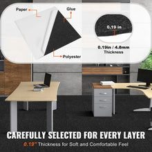 24 x 24  Peel and Stick Carpet Tiles – Self-Adhesive Soft Padded Squares for Easy DIY Installation in Bedroom & Living Room (Black15 Pcs)