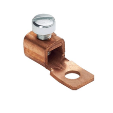 Pan-Lug One Hole Copper Connector Straight Fixed Tongue