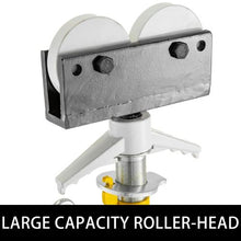 32In Foldable Pipe Jack Stand Height Adjustment for Pipe Threading, Pipe Hole Cutting FJ32