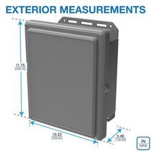 11.75" x 10.23" x 5.13" Industrial Enclosure Included Flange Kit I342HSTGBG