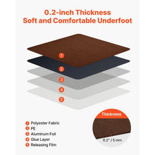 24 X 24 Squares Self Adhesive Carpet Floor Tile for  Living Room and Bedroom SXP-TWDT-004 (20 Pcs)