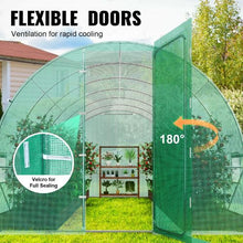 20 x 10 x 7.5' Ft Green Galvanized Frame PE Cover Walk-in Tunnel Greenhouse VV-TG-160-PE