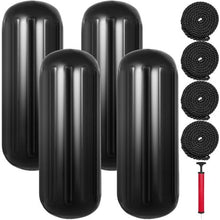 10" x 28" Boat Bumpers for Docking Inflatable Ribbed Fender BF10X28W