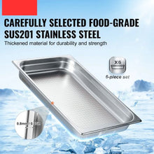 2.5-Inch Deep Commercial Table Pan For Catering Storage Food UCT8112-6 (Pack of 6)