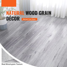 36 x 6 Inch Gray Wood Self Adhesive Vinyl Floor Tiles for Kitchen Dining Room WB-801