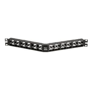 48 Port Mini-Com High Density Flush Mount Angled Modular Patch Panel 1RU CPPA48HDWBLY