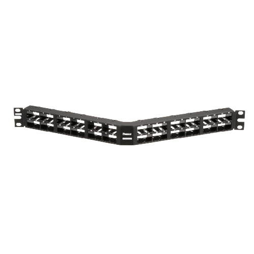 48 Port Mini-Com High Density Flush Mount Angled Modular Patch Panel 1RU CPPA48HDWBLY