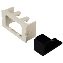 2 Port Mini-Com Modular Insert Interlink Frame Flat PVC CHI2MWI-X