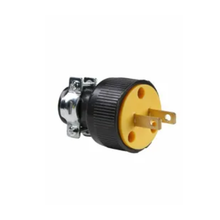 1.56 Inch Width Black Plug and Connector With Vinyl Cord Clamp 111-MC