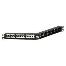 48 Port Mini-Com High Density Flush Mount Angled Modular Patch Panel 1RU CPPA48HDWBLY
