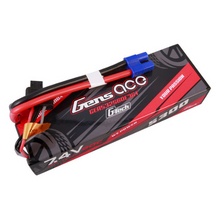 Gens Ace 5300mAh 2S1P 7.4V HardCase G-Tech Lipo Battery Pack 24# With EC3 Plug For RC Car GEA532S60E3GT