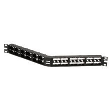 48 Port Mini-Com High Density Flush Mount Angled Modular Patch Panel 1RU CPPA48HDWBLY