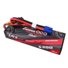 Gens Ace 5300mAh 2S1P 7.4V HardCase G-Tech Lipo Battery Pack 24# With EC3 Plug For RC Car GEA532S60E3GT
