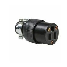 15A 125VAC 2 Pole 3 Wire Household Household Device Plug With Vinyl Cord Clamp 114-GMC