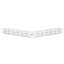 48 Port Mini-Com High Density Flush Mount Angled Modular Patch Panel 1RU CPPA48HDWWH