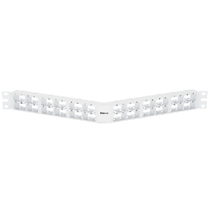 48 Port Mini-Com High Density Flush Mount Angled Modular Patch Panel 1RU CPPA48HDWWH