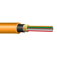 Indoor/Outdoor Distribution Series Ultra Fox 6 Fiber PVC Multimode Interlocking Armor 900µm Tight Buffer Aqua Riser Cable DX006DALT9QRI2