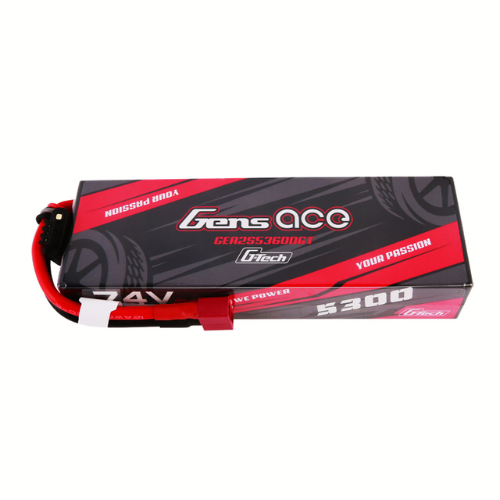 Gens Ace G-Tech 5300mAh 2S1P 7.4V HardCase Lipo Battery Pack 21# With Deans Plug GEA2S5360DGT