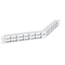 48 Port Mini-Com High Density Flush Mount Angled Modular Patch Panel 1RU CPPA48HDWWH