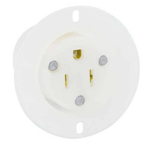 15 Amp 125 Volt NEMA 5-15R 2P 3W  Flanged Outlet Receptacle 5279-C