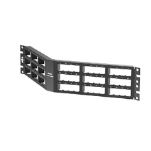 72 Port Mini-Com High Density Flush Mount Angled Modular Patch Panel 2RU CPPA72FMWBLY