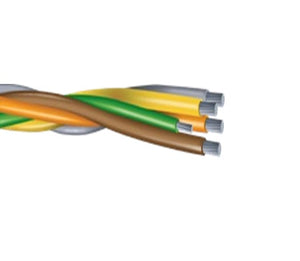 600-4C With #2/0 Ground Aluminum XHHW-2 XLPE Plex Cable BOYG 600/1000V