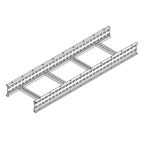 100mm X 600mm Medium Duty Ladder System Hot Dipped Galvanised LSL100/600HDG3