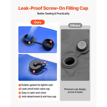 22.4 × 22.2 in Corner Winter Water Bags Pack Of 4 Corner Pool Water Tubes with Leak-Proof Screw Cap