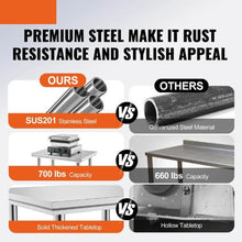 24 X 24 In Stainless Steel  Work Food Prep Table for Kitchen GZT60-6080