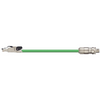 Igus CAT9561006 22 AWG 2P RJ45 Metal A / M12 X-Coded B Connector Telegärtner TPE Harnessed Profinet Cable
