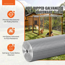 24 In X 100 Ft 19 Gauge Galvanized Wire Roll and 1/2 Inch Hardware Cloth Rabbit Cages Garden SS121224100G