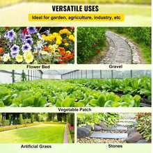 4 x 300' Ft Black Cover Mat Heavy Duty Woven Grass Control Geotextile for Garden 5.8oz Landscape Fabric Weed Barrier VV-FCB-PE 4*300FT 5.8OZ