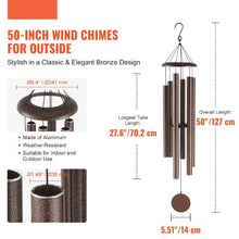 50-Inch Memorial Deep Wind Chimes for Outside M22087
