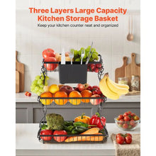 3 Layers Fruit Basket Bow  Stand Holder for Kitchen SYB-220