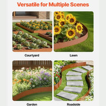 40 x 6 Inch Weather-Resistant Garden Edging Border Steel Landscape Edging B40X6in-6 (Pack of 6)