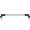 Igus CAT9040350 26 AWG 4P RJ45 L Above A/B Angled Connector Crossover Hirose TPE Harnessed CAT5e Cable